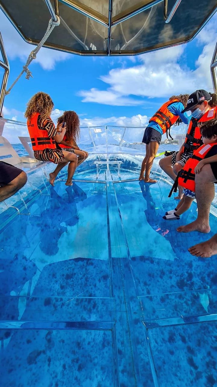 Lancha Transparente en Cozumel