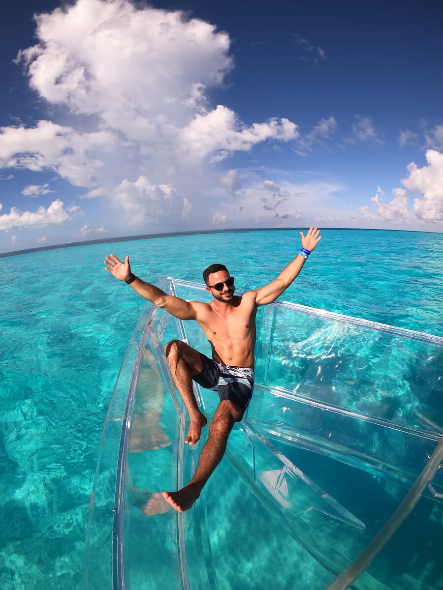 Lancha Transparente en Cozumel