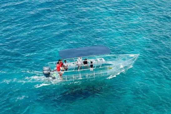 Lancha Transparente en Cozumel